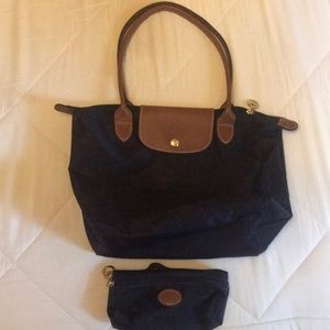 Longchamp Le Pliage Tote and Pencil Pouch